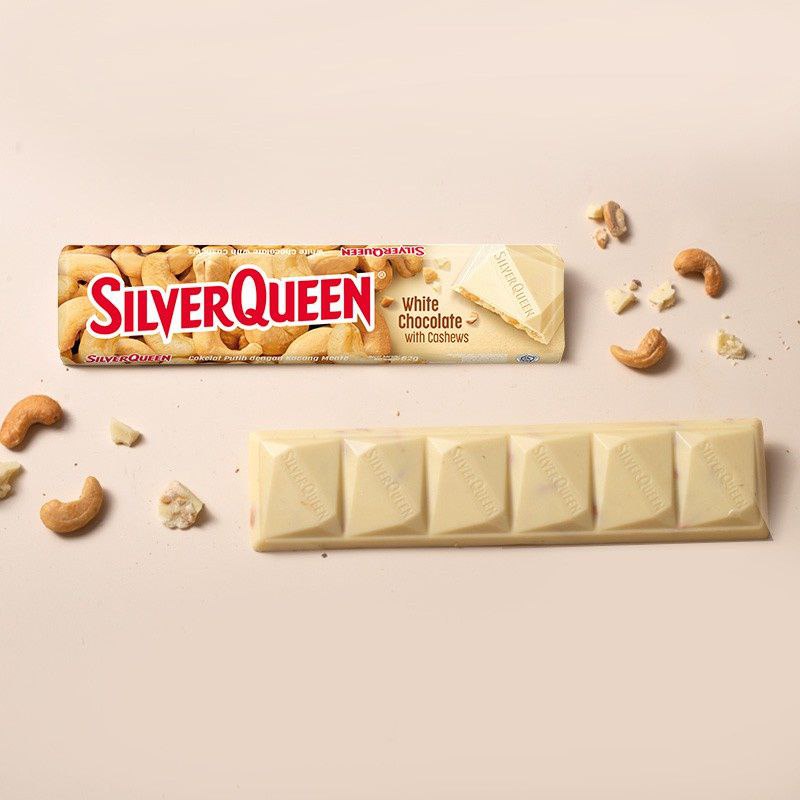 Navi_Lezatoz Silverqueen Mete Mede Cashew Almond 55 Gram /62Gr/65Gr Besar