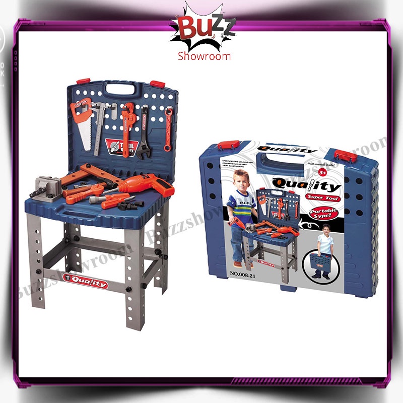 Tools Set  Besar toys mainan alat perkakas tukang tukangan Super Tool