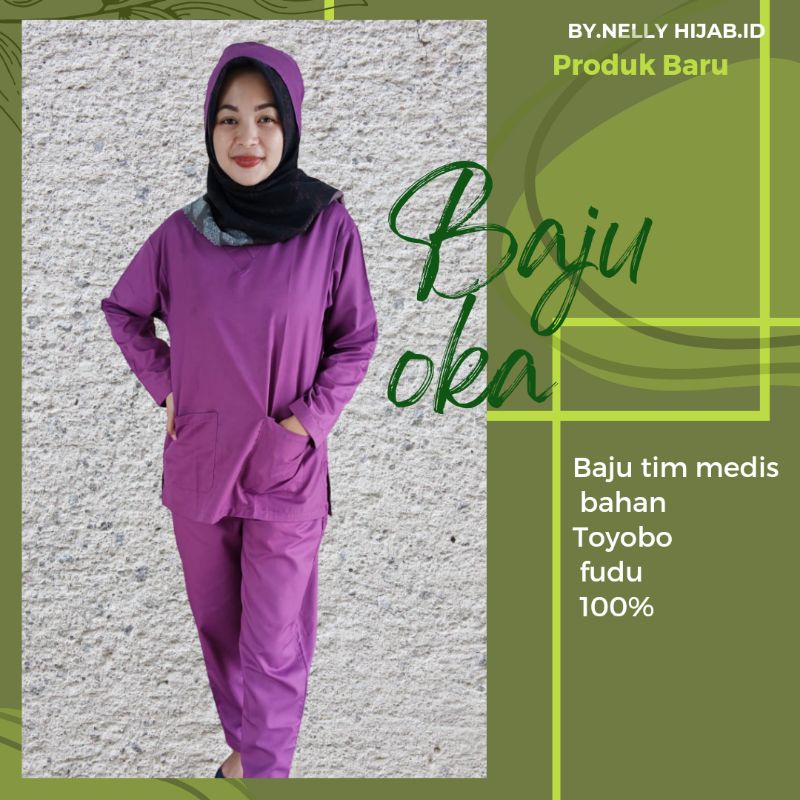 Baju ok free bordir toyobo premium