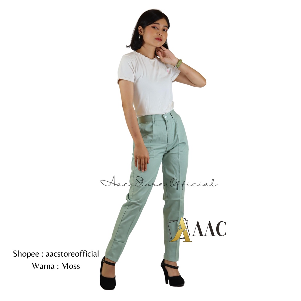 Celana Panjang Wanita Premium / Baggy Pants Premium American Drill / Celana Baggy Pants SlimFit