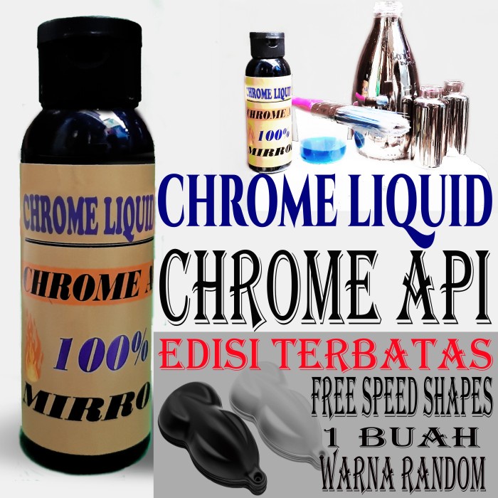 Wash Chrome Liquid / Chrome Api / Chrome Bakar (100 Ml)