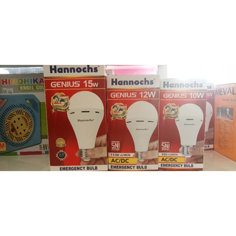 Bohlam Emergency Hannochs Genius Lampu Emergency Hannochs Bohlam LED Bulb Hannochs