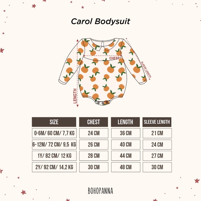 BOHOPANNA - CARROL BODYSUIT - JUMPER BAYI