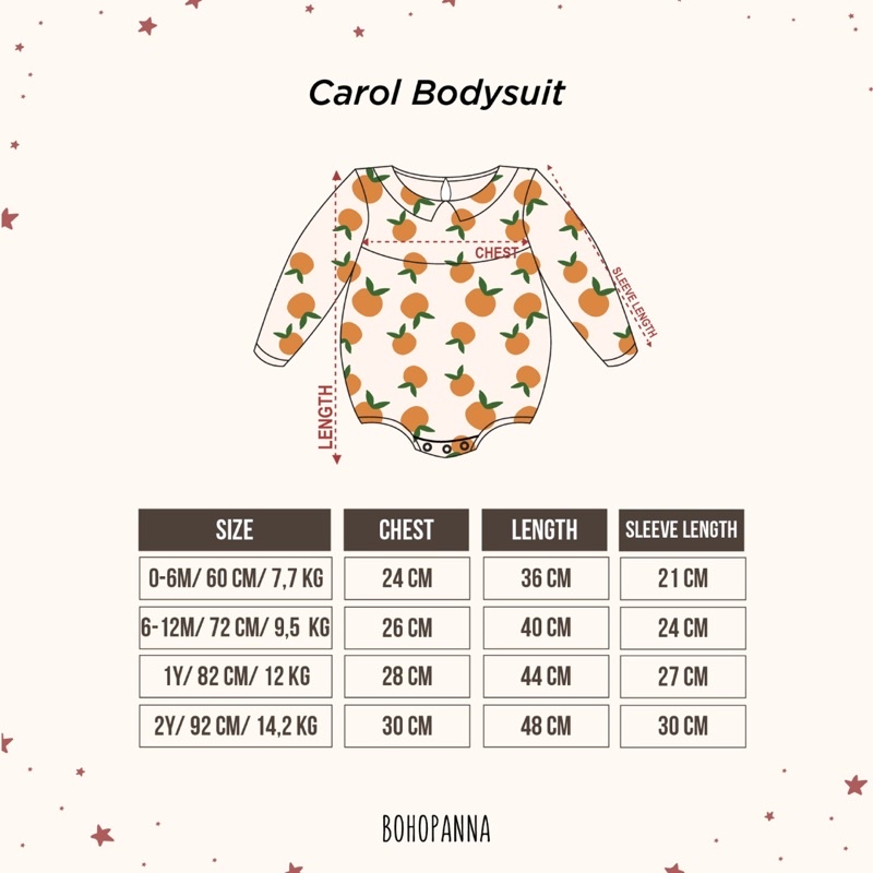 BOHOPANNA - CARROL BODYSUIT - JUMPER BAYI