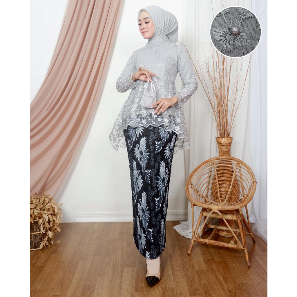 Ready Setelan Tunik Pesta Modern//Set Kebaya Modern//Set Kebaya Wisuda//Baju Kebaya wanita dewasa//kebaya seragam//gamis kebaya//kebaya termurah/baju kebaya/setelan tunik kekinian/pakaian wanita/baju kurung