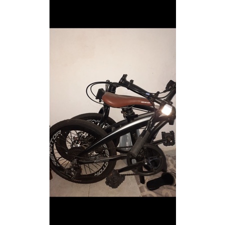 sepeda lipat senator jok coklat // sepeda bekas // bandung