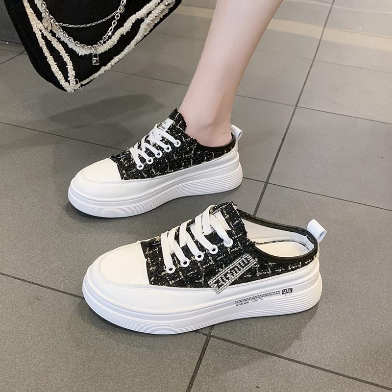(FREE KAOS KAKI &amp; BOX) SN016 SEPATU SNEAKERS WANITA IMPORT KOREA FASHION