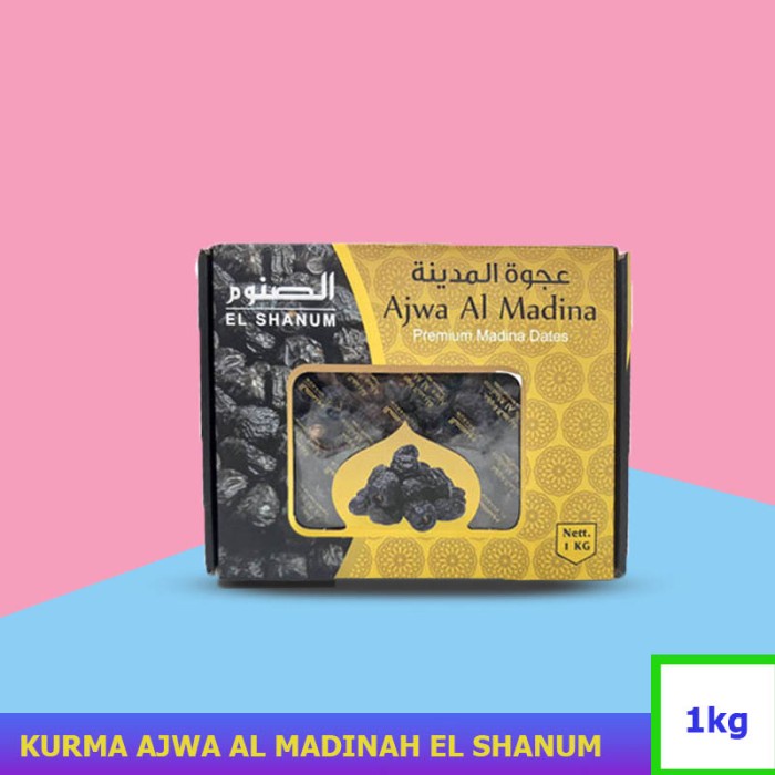 

Kurma Ajwa 1kg Al Madinah Super Premium kotak Kuning / kurma nabi