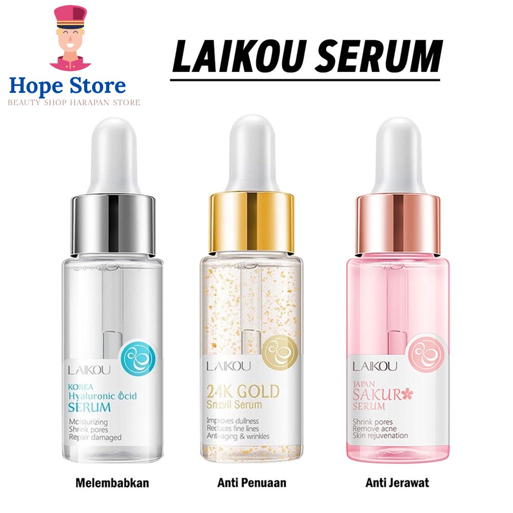 Hope Store - LAIKOU Serum Shrink Pores Sakura Jepang Pengecil Pori Wajah