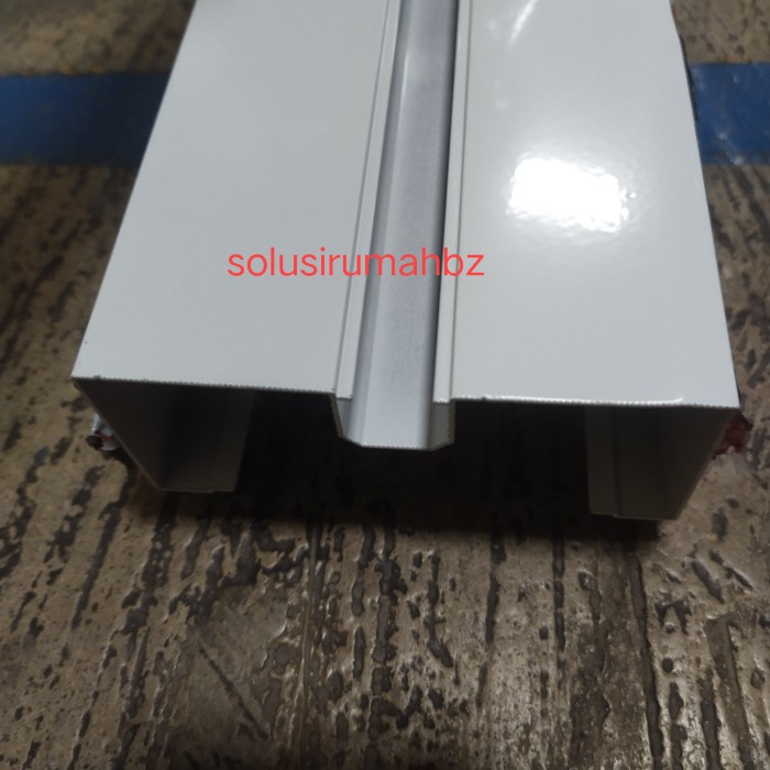 PER10CM KANAL M 4&quot; PUTIH KUSEN ALUMINIUM OPENBACK kaca mati 4 inch