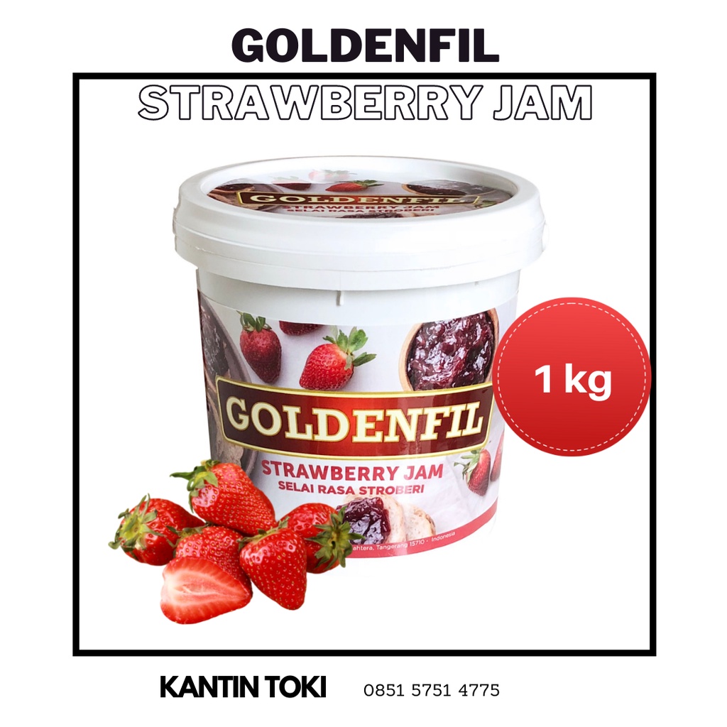 

Goldenfil Strawberry Jam Selai strawberi 1 kg