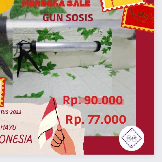

Tembakan Silicone Sealant Sosis / Gun Sosis