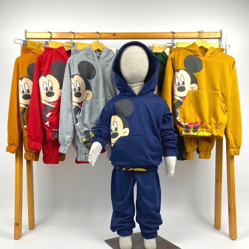 HOODIE MICKEY SERIES UNISEX (2-10 TAHUN)