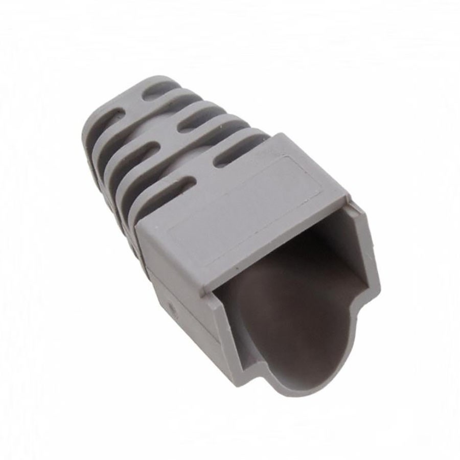 Plug boot RJ45 Red Blue Grey