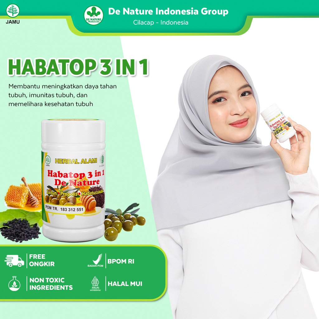 Obat Kapsul Habatussauda Habatop 3 In 1 De Nature Obat 1000 Khasiat Herbal Mencegah Penyakit Memelih