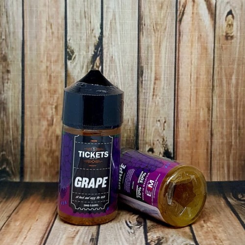 AUTHETIC LIQUID TICKETS GRAPE 60ML - BY EJM 3MG FREEBASE