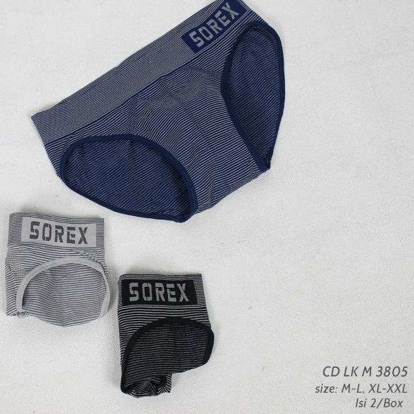 Isi 2pcs - Sorex Sport Cd Seamless Edition Men Anti Nyeplak CD 3805 - XL-XXL