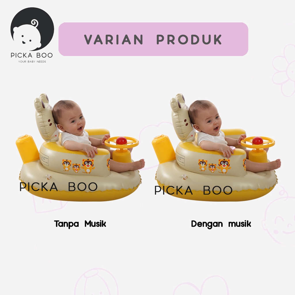 Sofa Tiup Kursi Pompa Bayi Bentuk Tiger