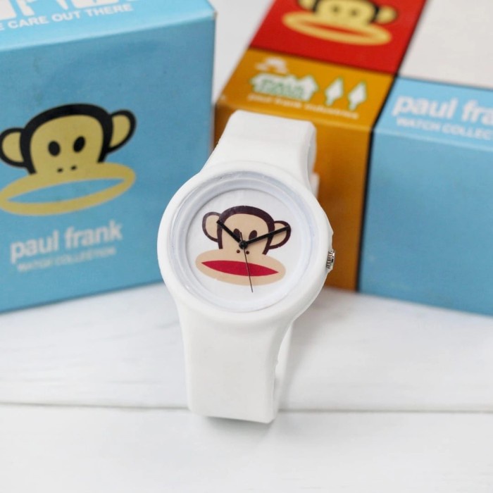 Jam Tangan Jam Tangan Anak Fashion Paul Frank Pf Analog Tali Rubber