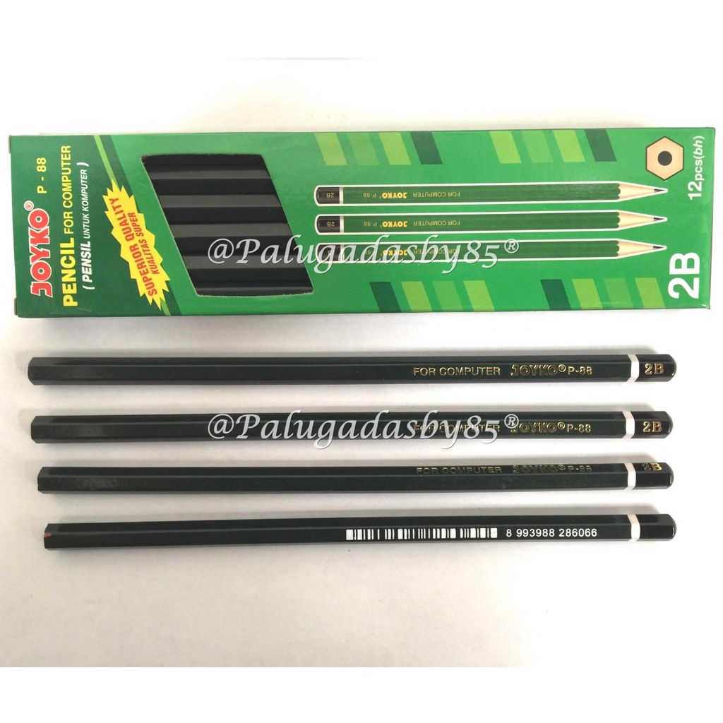 

(1 Biji) Pensil JOYKO P-88 2B / Pensil Joyko 2B P-88 / Pensil Joyko 2B P-88ER Joyko P-88ER (1 Biji)