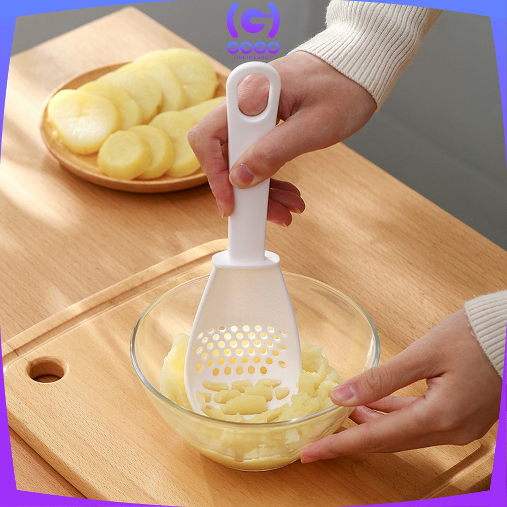 GOGO-C557 Sendok Saringan Mie Penyaring Kuah Makanan / Sendok Centong Penghalus Nasi Serbaguna / Sendok Penyaring Sayur