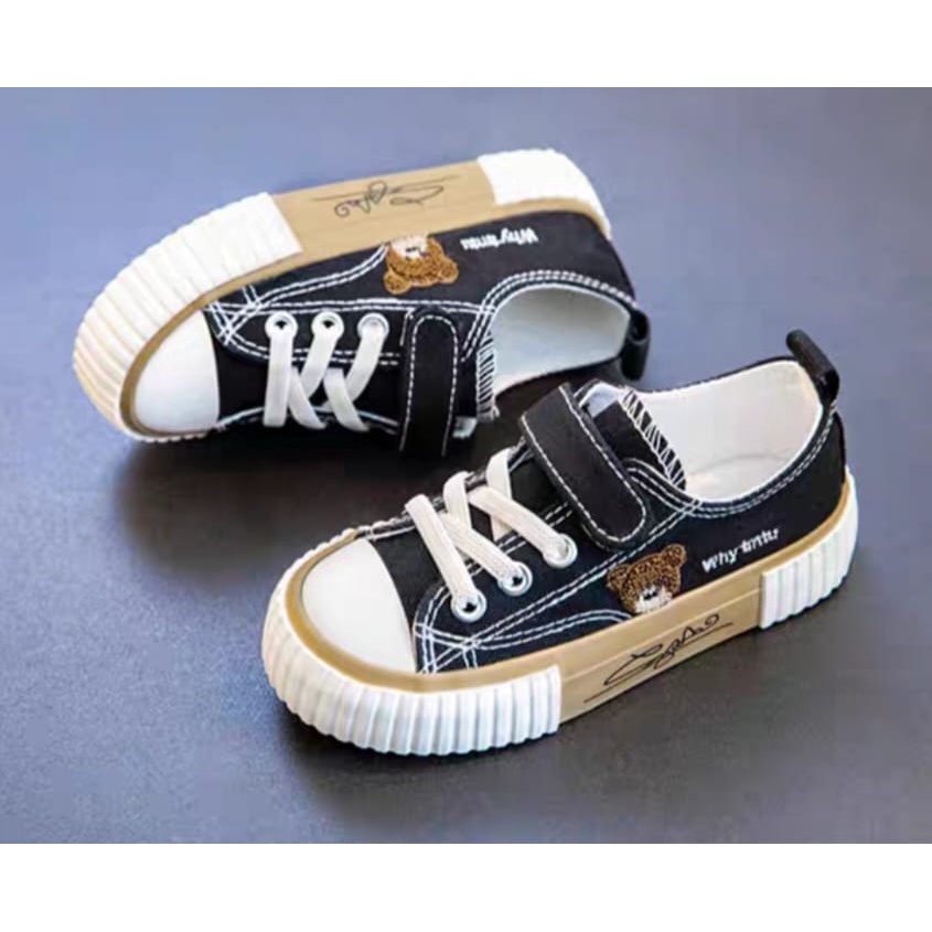 Sepatu Sneakers Anak Laki2 Dan Perempuan Pengikat Velcro Casual Korea Style AS179