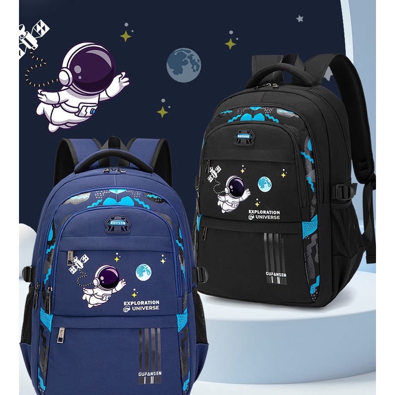 TAS SEKOLAH ANAK-ANAK TERBARU RANSEL ANAK TK,SD&amp;SMP ANAK LAKI-LAKI/TAS SEKOLAH ASTRONAUT UNIVERSE