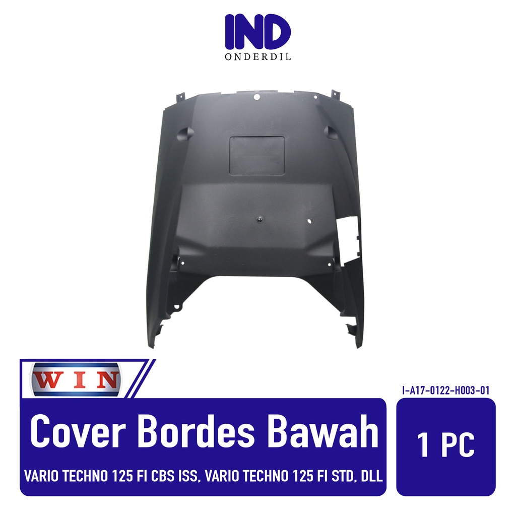 Cover-Pelindung-Tutup Bodi Dek Bordes Bawah-Lumpur Vario Techno 125 FI-Helm In Lamad KZR 2012-2015