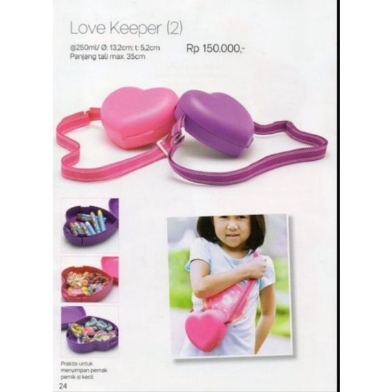 Kotak Bekal Anak Tupperware, Love Keeper Tupperware