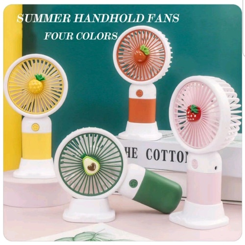 Kipas angin genggam mini portable ( mini fan ) motif fruit / buah