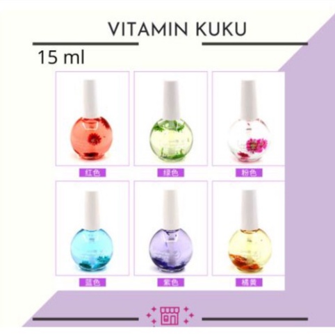 Flower Cuticle oil CND 15ml vitamin kuku minyak kutikula manicure bunga nail vitamin