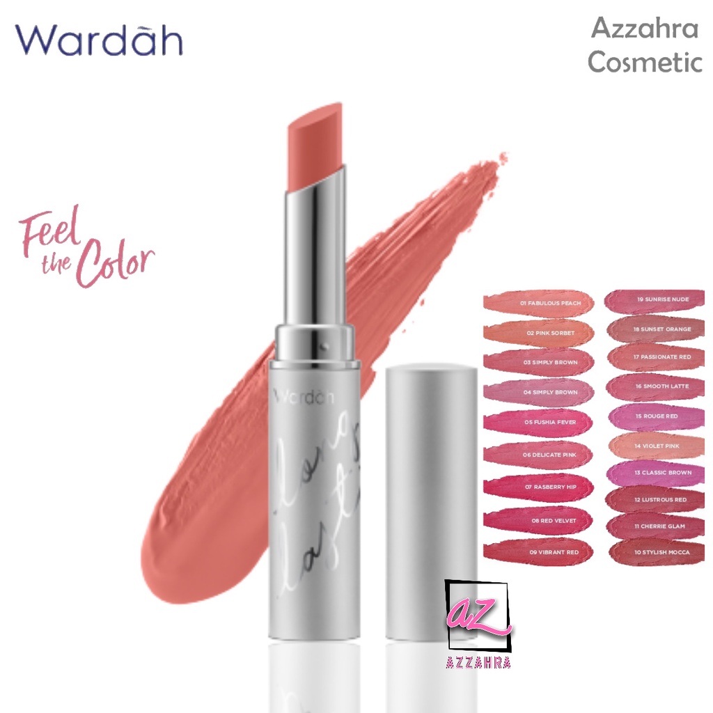 Wardah Lipstick Longlasting - Tahan Lama dan Lembap di Bibir