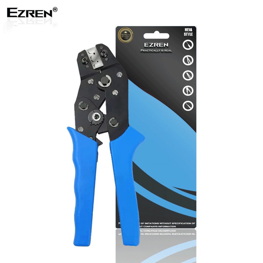 Ezren EZ-01BM Tang Skun Crimping Tool Ratchet Insulated Terminal Wire