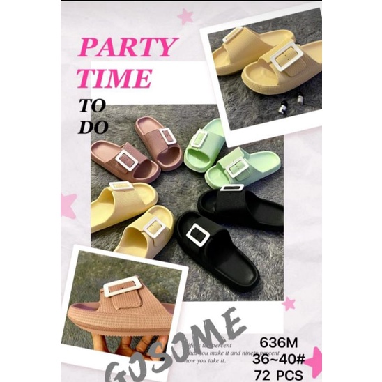 Sandal Wanita LUOFU (2 Gesper empuk)