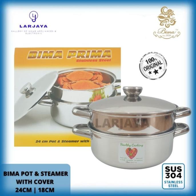 Jual BIMA Prima PANCI STEAMER 24 Cm | PANSI KUKUS 2 SUSUN STAINLESS ...