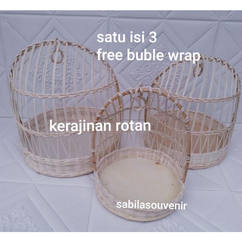 Kranjang Cincin/Keranjang Rotan/Keranjang Parcel Rotan/Hampers