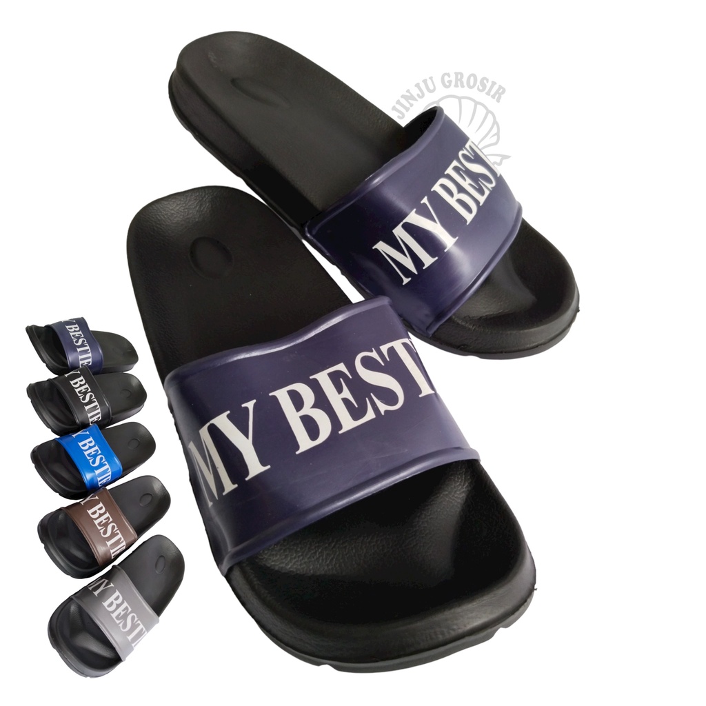 Sandal Slop Karet Pria Wanita Sendal Kokop Laki Laki Perempuan Cowok Cewek Distro Bahan Karet Anak R
