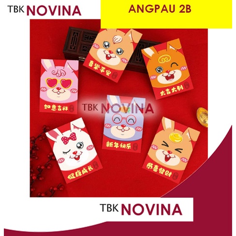 ANGPAO IMLEK BABY RABBIT / ANGPAU KELINCI / RABBIT RED POCKET CHINESE NEW YEAR / ANGPAU SINCIA