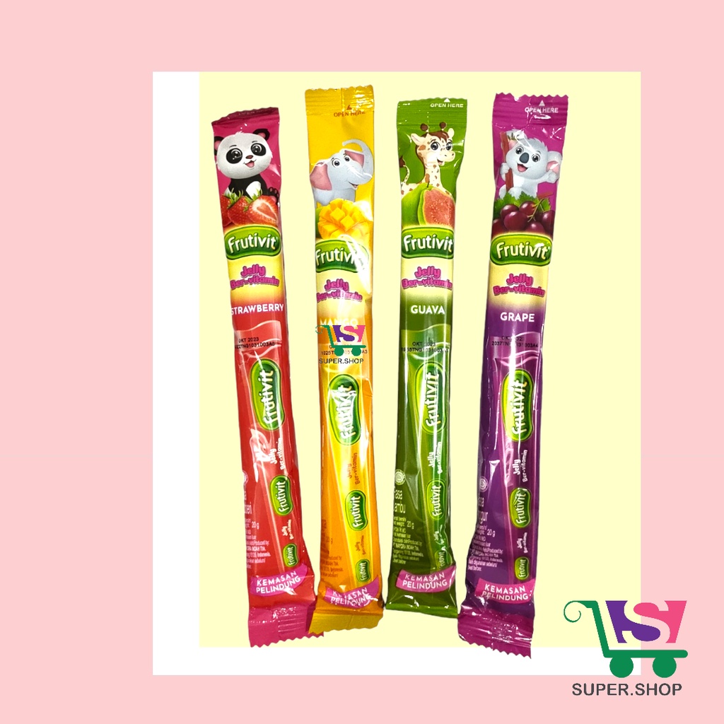 FRUTIVIT Jeli / Agar Jelly Stick Ber-vitamin C Aneka Buah SATUAN