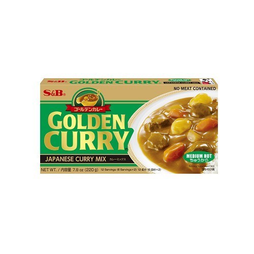 

S&B GOLDEN CURRY JAPANESE CURRY MIX MEDIUM HOT [220 GR]