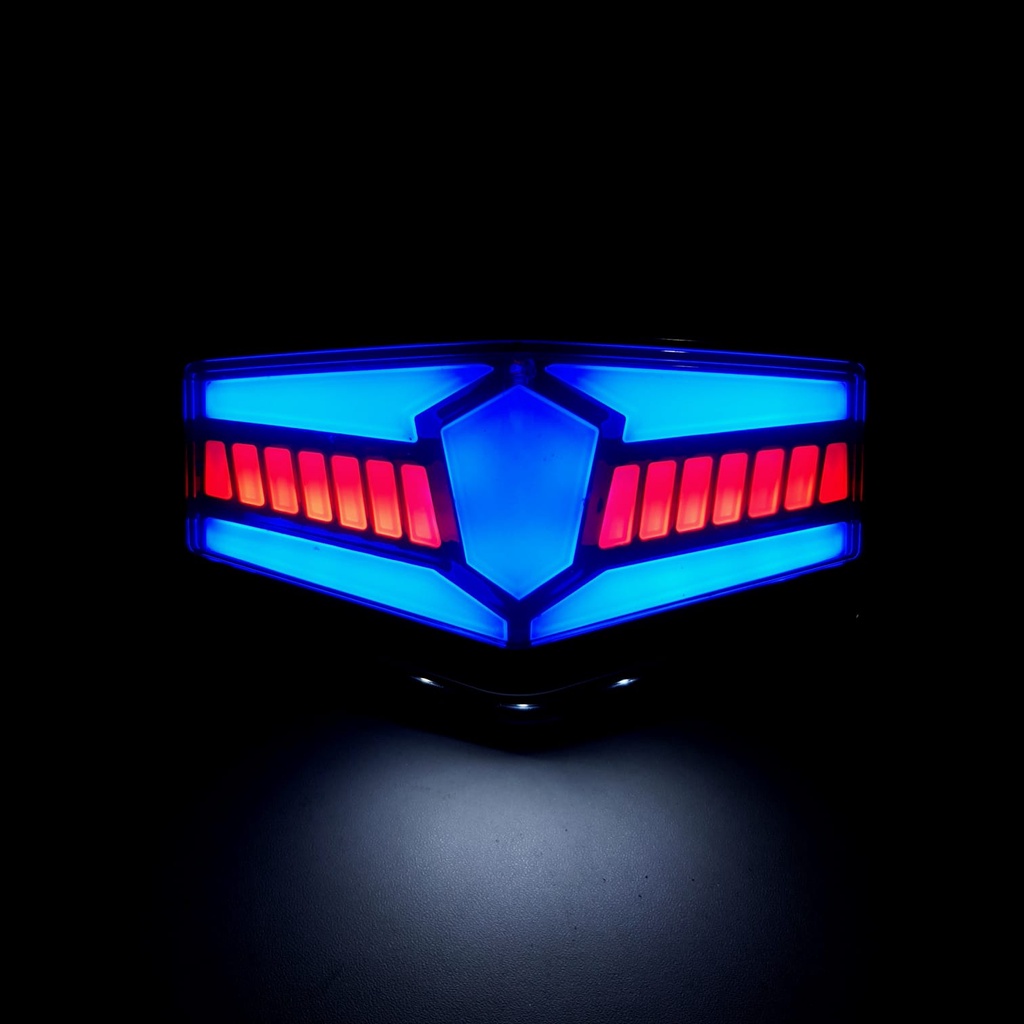 LAMPU STOP LED RX KING BIRU-MERAH + SEIN KIRI DAN SEN KANAN WD94-1 STOPLAMP BELAKANG RXK