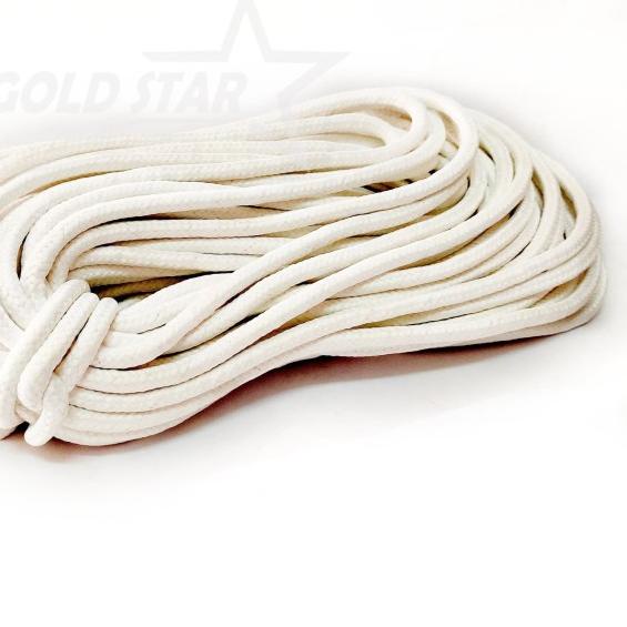 Tali Kepang Sumbu 1 cm Tali Tas Serut 10mm Drawstring - Hitam, 8mm