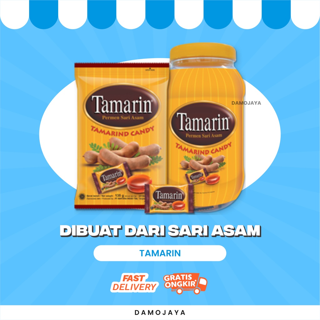 

Makanan Ringan Cemilan Manis Permen Asem Jawa Tamarin 135 Gram Enak Dan Halal By Damo Shop