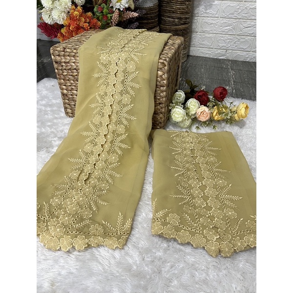 kaik bordir motif melati