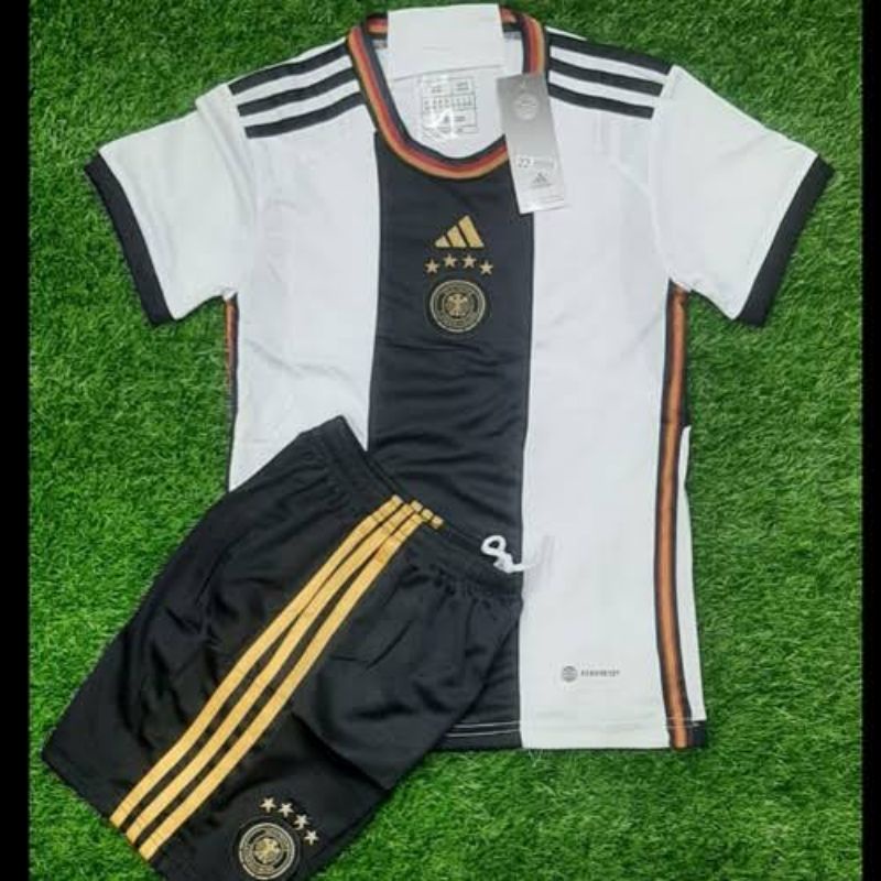 JERSEY BOLA ANAK JERMAN PIALA DUNIA 2022 GRADE ORI IMPORT THAILAND BAJU OLAH RAGA KIDS USIA 2 3 4 5 