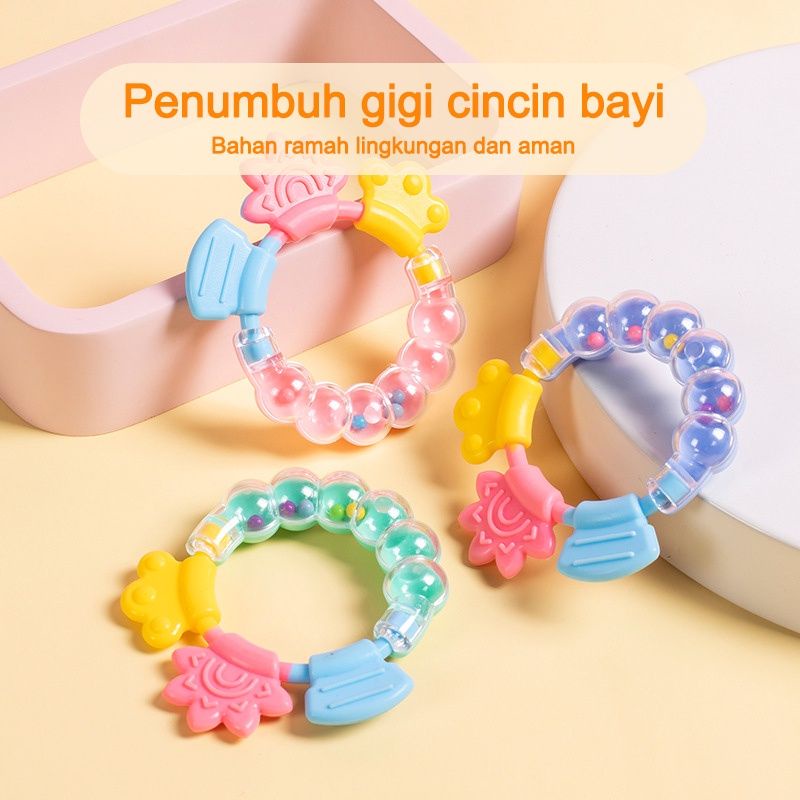 Mainan Gigitan Bayi krincingan / teether bayi / mainan bayi / teether baby /empeng buah