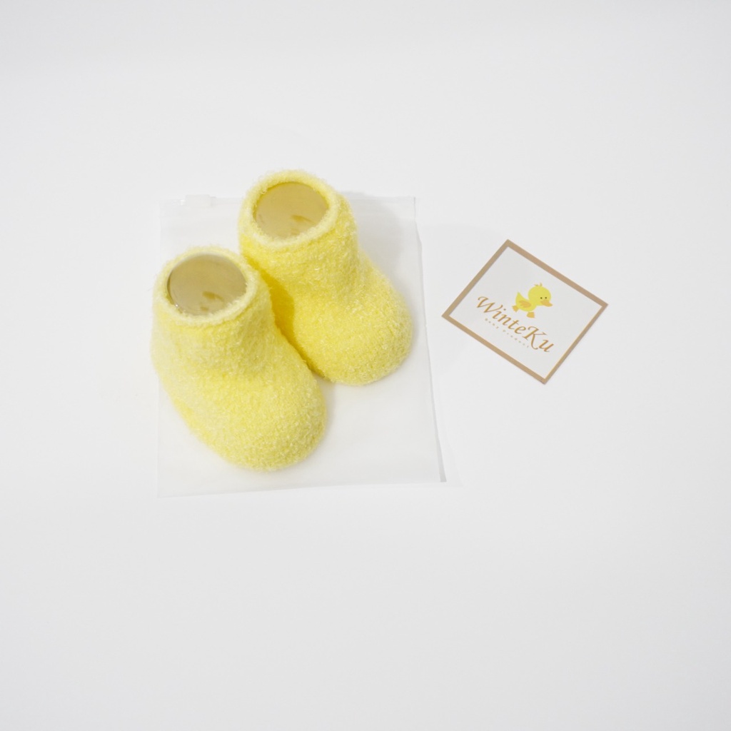 Winteku Baby Sock Fluffy NewBorn - Winteku kaos kaki Bayi Super Soft New Born