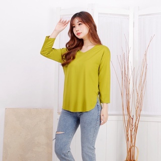 JNY.CO Kaos Slit Oversize Belah Lengan 7/8