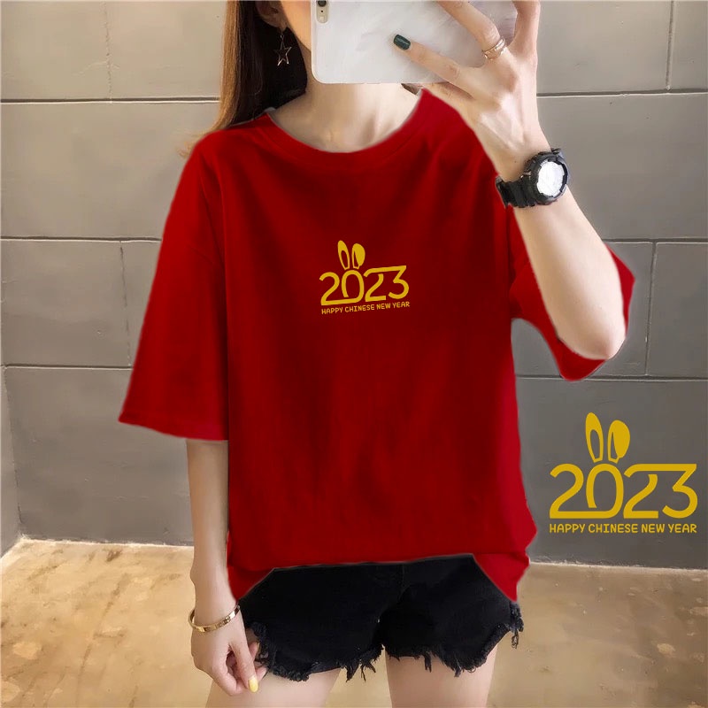 YOURSTYLE1119 - KAOS 2023 CNY KAOS IMLEK KEKINIAN TERLARIS KEREN UNISEX OVERSIZE