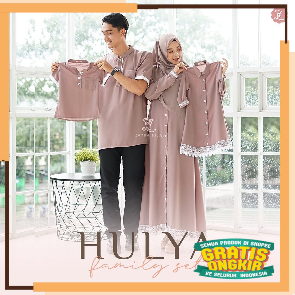 SPESIAL PIALA DUNIA 2022 COUPLE KELUARGA HULYA / FAMILY SET / GAMIS COUPLE / KEMEJA COUPLE/ SARIMBIT